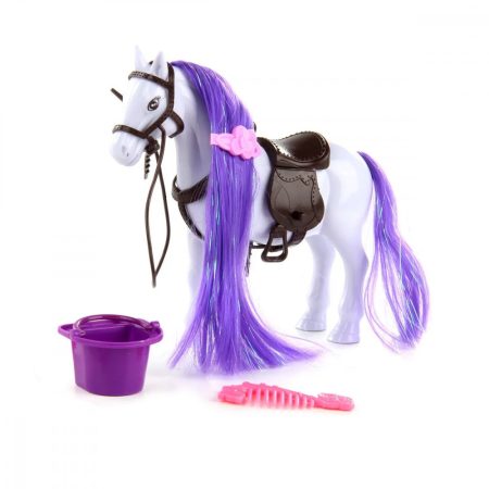 Játék fésülhető ló figura - lila