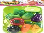   Játék vágható zöldség és gyümölcs tálcán, 28x19 cm