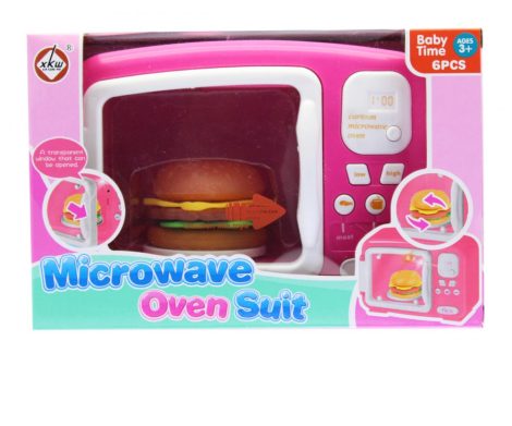 Játék mikrosütő hamburgerrel