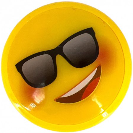 Yo-yo - emoji,  elemes, világít 6 cm átmérővel - Boldog napszemüveges
