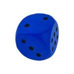 Puha dobókocka 4x4 cm - kék