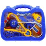 Játék orvosi szett bőröndben - kék színű
