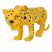 Játék vadállat figura 2 db-os - elefánt és leopárd
