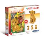   Disney Oroszlán király - 104 db-os Puzzle és 3D model 2 az 1-ben - Clementoni