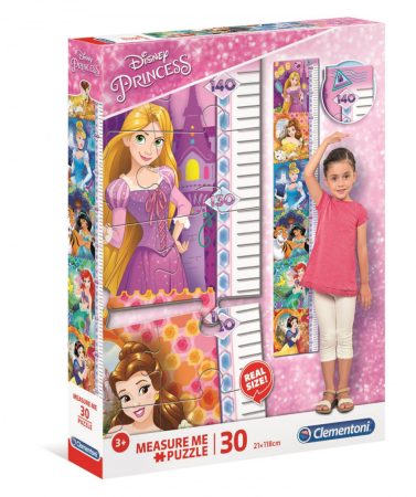 Disney Hercegnők - Fali mérce puzzle 30 db - Clementoni