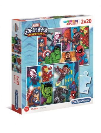 Marvel Superhősök - 2X20 Puzzle - Clementoni