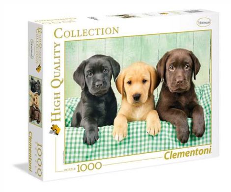 High Quality Collection - Labrador kiskutyák 1000 db-os puzzle - Clementoni