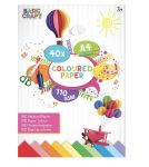 A4-es színes papír lapok 110 gsm, 40 oldal 10 szín