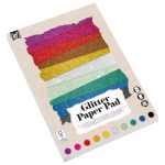 Glitteres kartonpapírok A4 180 gramm 10 oldal 10 szín