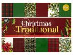   Karácsonyi mintás 24 oldalas díszítő papír készlet 11,5x16,5cm 230 gsm - Traditional