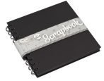 Scrapbook 15x15 cm 40 oldal 200 gsm - Fekete