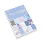 Karácsonyi kreatív dekorációs papír - kék 