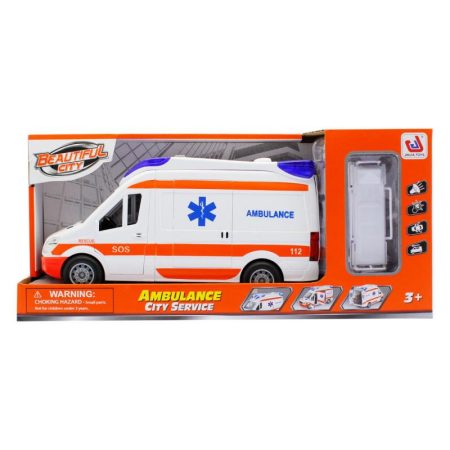 Ambulance - Játék mentőautó fénnyel, hanggal, nyitható ajtókkal