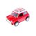 Fém autó, Mini Cooper, ajtónyitós, angol zászlós, 3 szín, 14x8 cm dob.