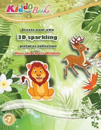 Erdei Állatok 3D csillogó képek foglalkoztató Kiddo Books