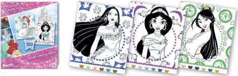 Disney Hercegnők színezz számok szerint foglalkoztató Kiddo Books