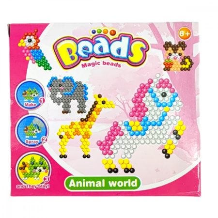 Magic Beads vízzel tapadó gyöngy kirakó - vadállatos