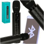 Bluetooth vezeték nélküli karaoke mikrofon - fekete