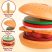 Montessori fa hamburger feladatlapokkal fejlesztő játék