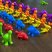 Dinoszauruszok - Montessori oktató játék letörölhető feladatlapokkal
