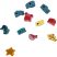 Tengeri állatos számoló fűzőcske gyöngyök - fejlesztő játék 11 db-os