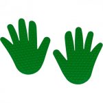   Szenzoros mozgás és tér-irány érzék fejlesztő játék - Zöld kéznyom