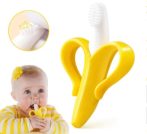 Szilikon fogkefe fogzáshoz babáknak - Banán alakú