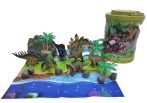 Dinoszauruszok és élőhelyük - Játék figura készlet