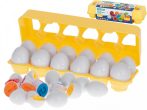   Montessori szín és forma felismerő játék tojásban - Számok