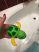 Felhúzható teknős fürdőjáték - Zöld