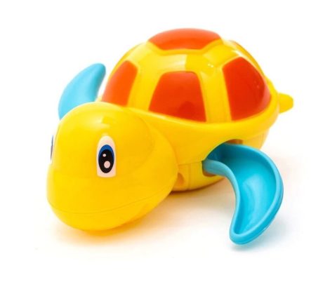Felhúzható teknős fürdőjáték - Sárga