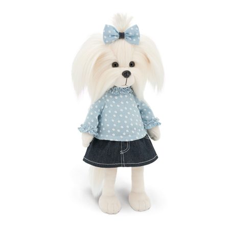 Mimi Denim Summer Plüss Yorky kutya - Lucky Doggy Orange Toys