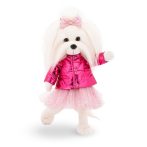   Lucky Mimi Pink Jacket öltöztethető plüss kutya beállítható végtagokkal Orange Toys