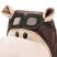 Plush Hippo Aviator - Plüss viziló 30 cm - Orange Toys