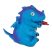 Kifordítható meglepetés sárkány figura tojásban 9 cm-es - kék sárkány