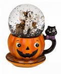 Halloween tök csészében hógömb - Múmia