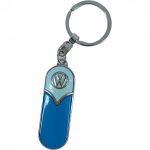 Fém kulcstartó, VW T1 6 cm - kék-kék