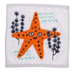   Pamut varázstörölköző tengeri állatos 30x30 cm - tengeri csillag