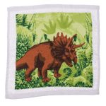 Pamut varázstörölköző dínós 30x30 cm - Triceratops