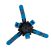 Fidget Spinner - robottá alakítható 11,1 x 2,9 cm - kék
