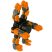 Fidget Spinner - robottá alakítható 11,1 x 2,9 cm - narancssárga