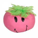   Stressz elleni labda, vicces arcokkal, kb. 8 cm - rózsaszín
