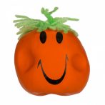   Stressz elleni labda, vicces arcokkal, kb. 8 cm - narancssárga