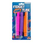   Fidget Pop Tube - flexibilis karkötő 3 db - narancssárga, lila, rózsaszín