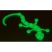 Fluoreszkáló gyík tapadókoronggal - zöld