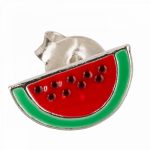 Gyerek fülbevaló - görögdinnye mintájú