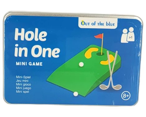 Mini úti játék - mini golf - fém dobozban