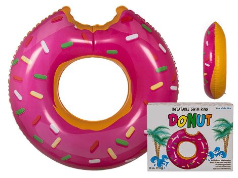 Felfújható úszógumi, Pink Donut kb. 119 cm