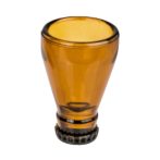 Sörösüveg formájú röviditalos pohár - barna