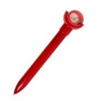 Karácsonyi golyóstoll pattogó labdával - piros toll